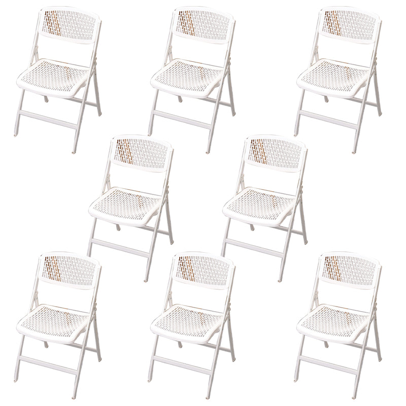 Modern Armless Conference Chair Plastic Low Back Office Chair