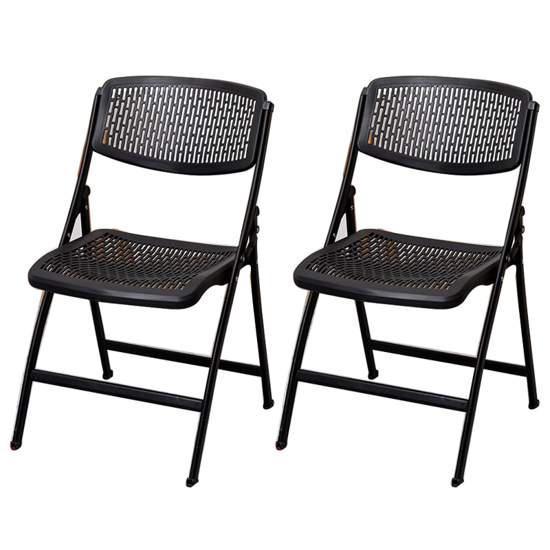 Modern Armless Conference Chair Plastic Low Back Office Chair