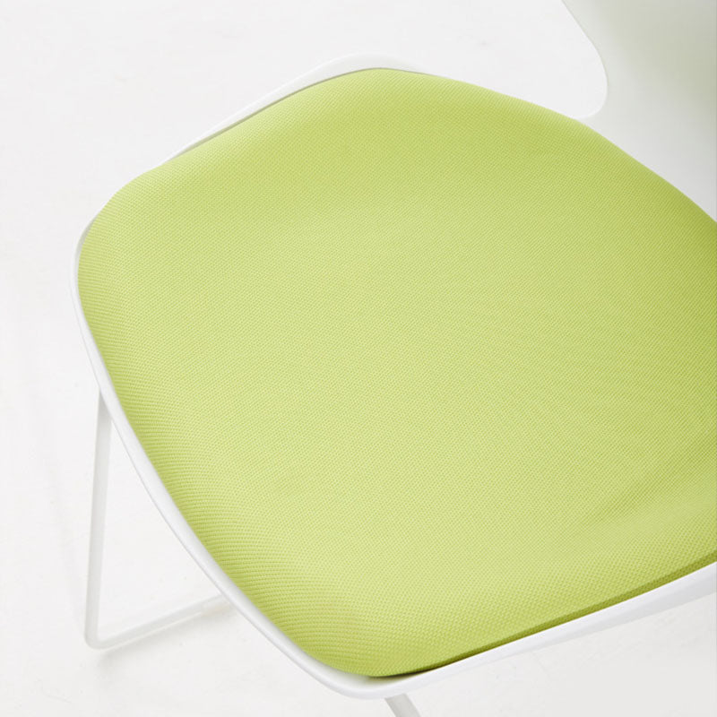 Modern Armless Upholstered Task Chair No Wheels Office Chair