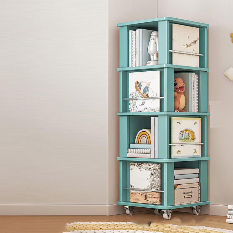 Modern Engineered Wood Bookshelf Standard Closed Back Vertical Bookcase