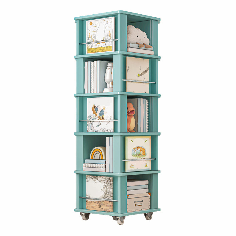 Modern Engineered Wood Bookshelf Standard Closed Back Vertical Bookcase