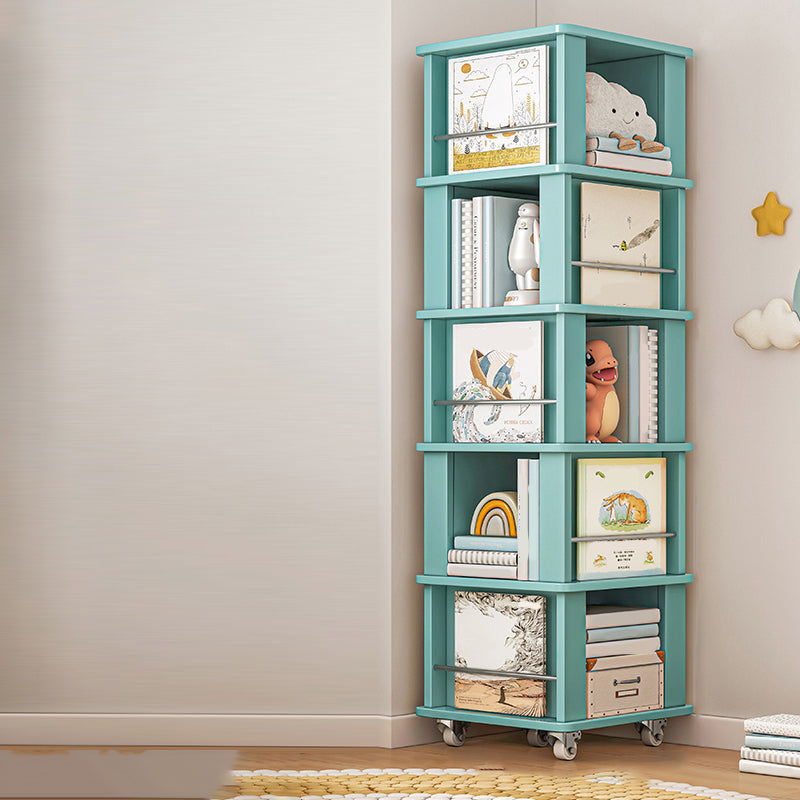 Modern Engineered Wood Bookshelf Standard Closed Back Vertical Bookcase