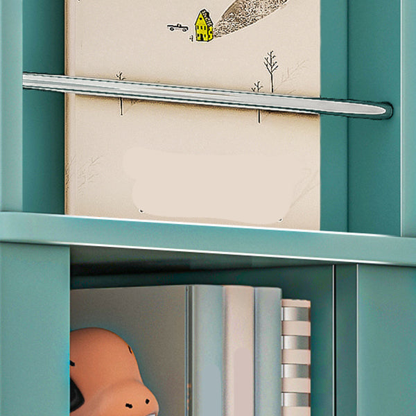 Modern Engineered Wood Bookshelf Standard Closed Back Vertical Bookcase