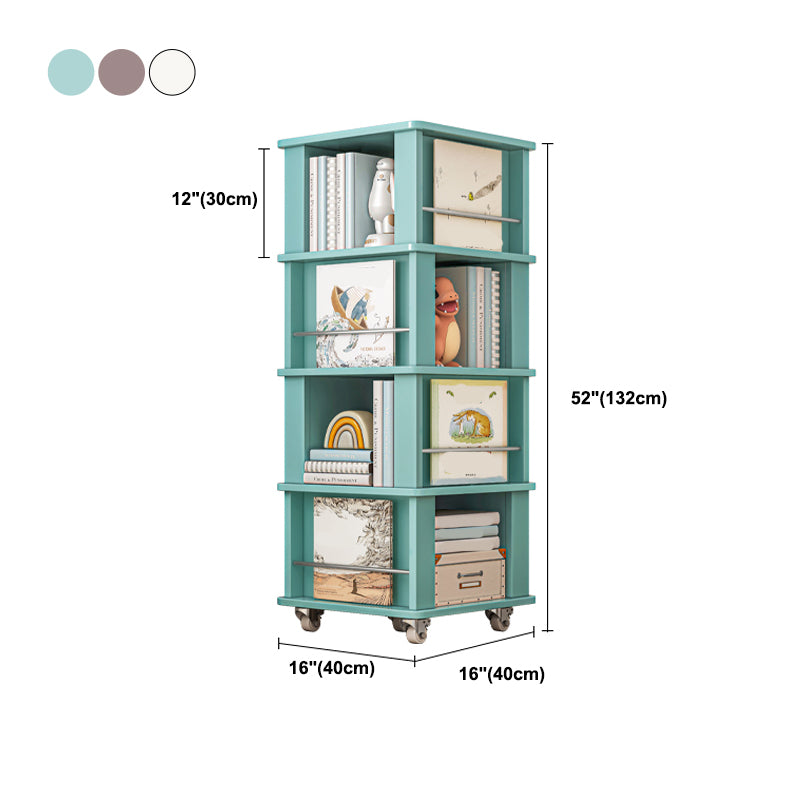 Modern Engineered Wood Bookshelf Standard Closed Back Vertical Bookcase