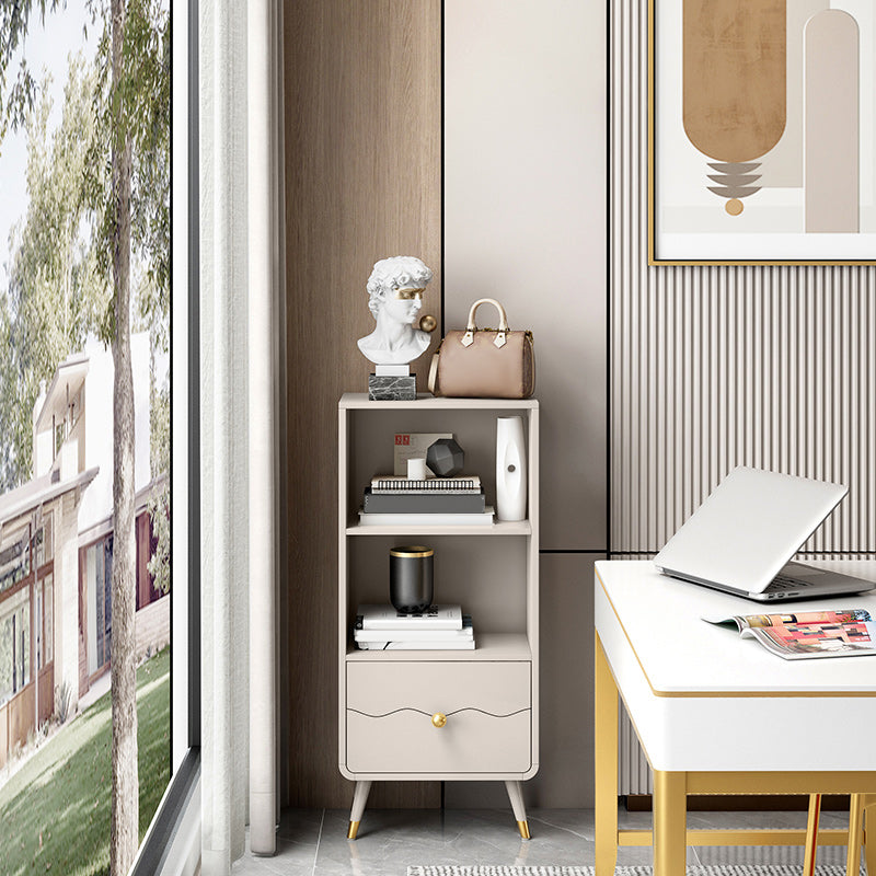 Standard Bookcase Closed Back Solid Engineered Wood Bookshelf for Home