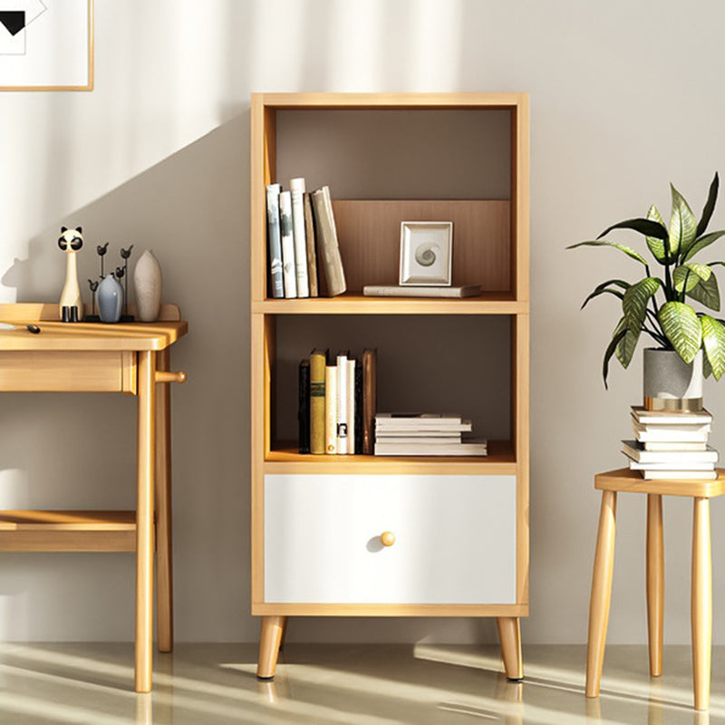 Modern Solid Wood Bookcase 20-inch Standard Bookshelf for Home