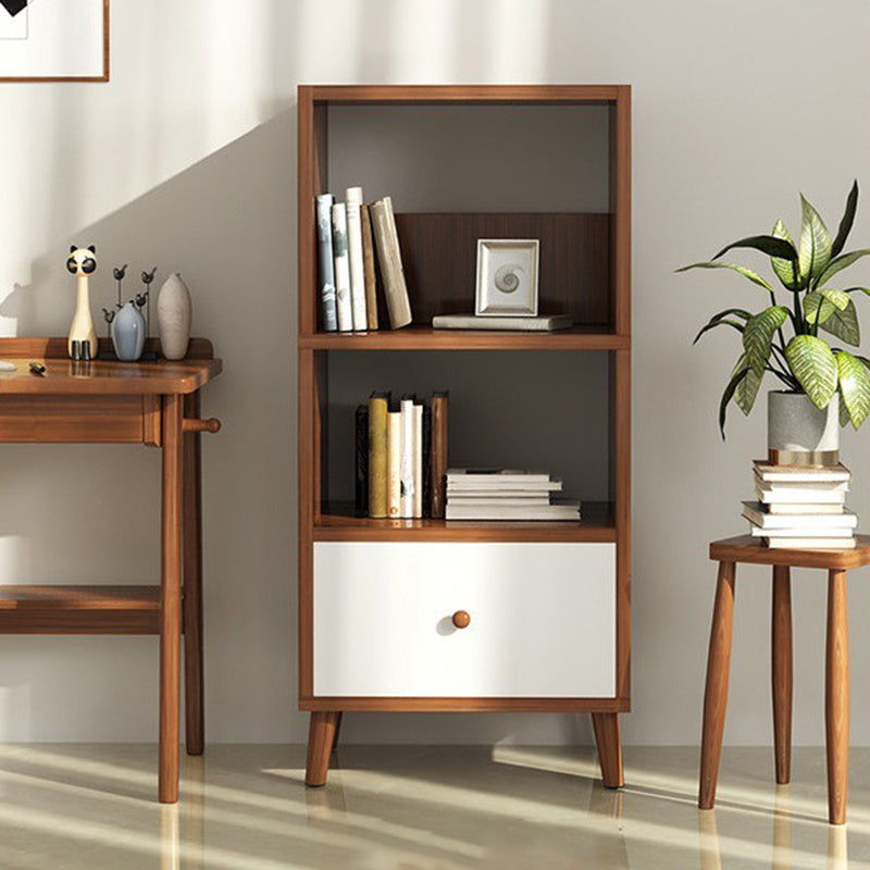 Modern Solid Wood Bookcase 20-inch Standard Bookshelf for Home