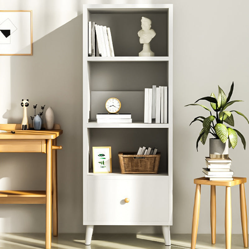 Modern Solid Wood Bookcase 20-inch Standard Bookshelf for Home