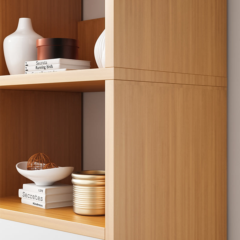 Modern Solid Wood Bookcase 20-inch Standard Bookshelf for Home