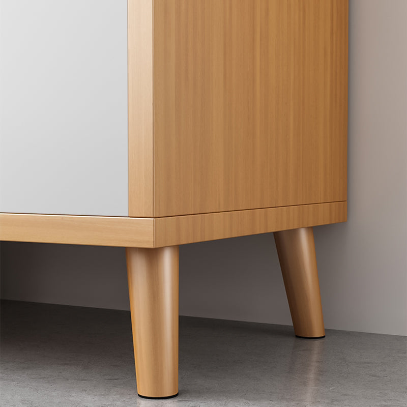 Modern Solid Wood Bookcase 20-inch Standard Bookshelf for Home