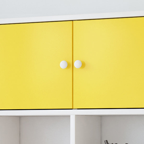 Modern Wall Mounted Bookcase Horizontal Engineered Wood Closed Back Bookshelf