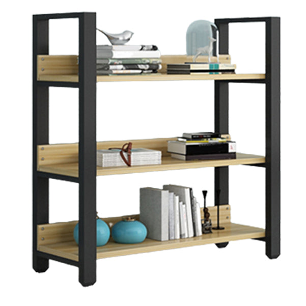 Modern Etagere Mental Bookcase Open Back Bookshelf for Balcony and Living Room