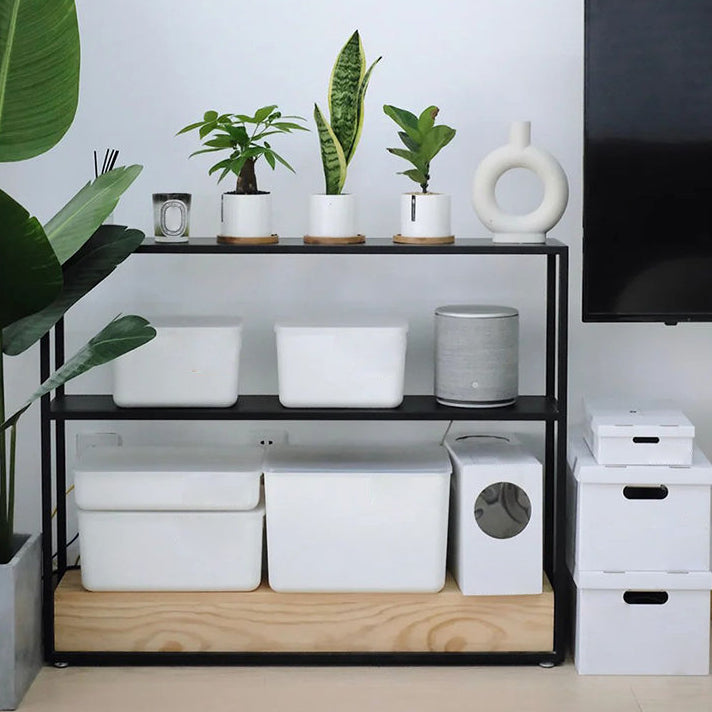 7.87 inch Wide Contemporary Console Table Metal Console Table with Shelf