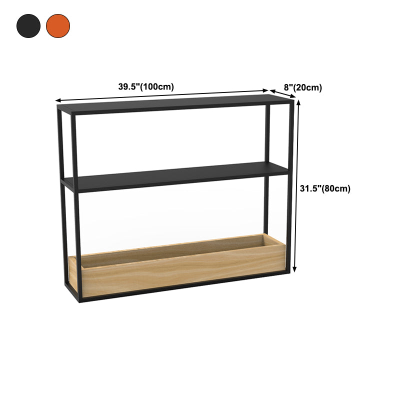 7.87 inch Wide Contemporary Console Table Metal Console Table with Shelf
