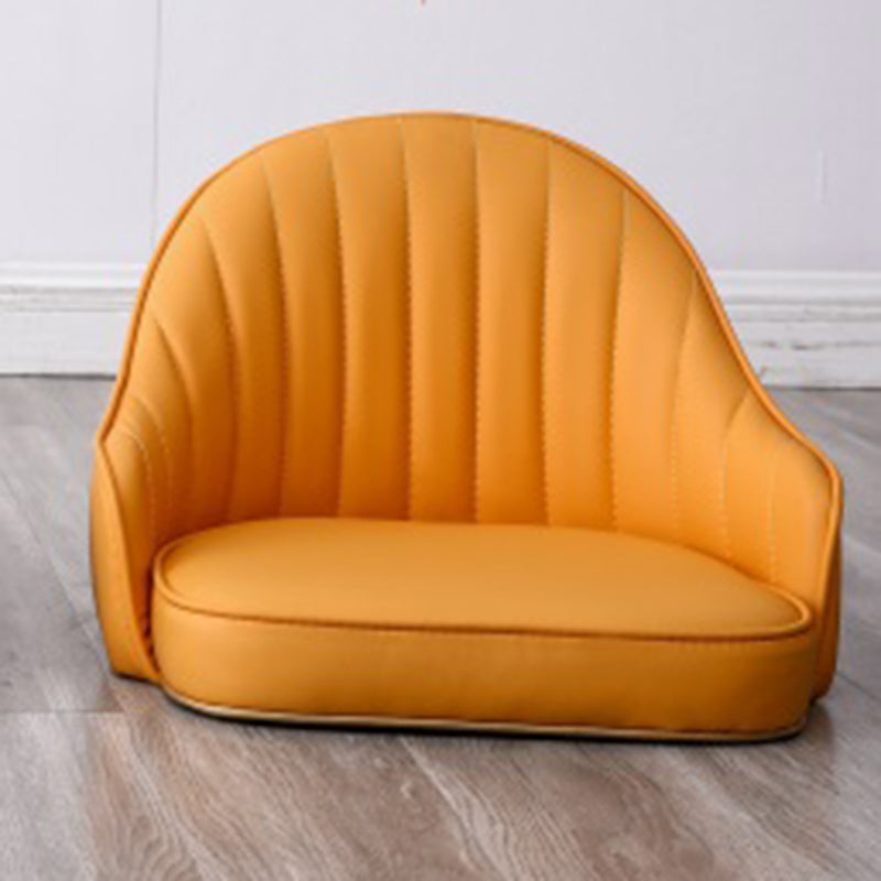 Modern Metal Barstool Faux Leather Counter Stool with Iorn 4 Legs