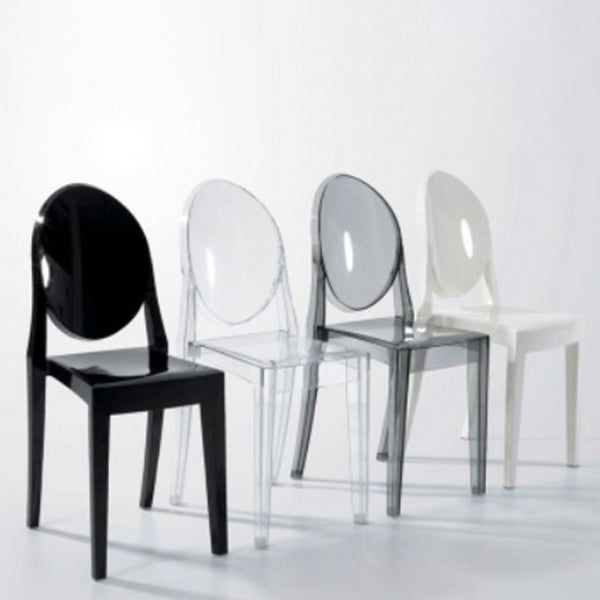 Contemporary Acrylic Barstool Acrylic Counter Stool in Matte Finish for Indoor