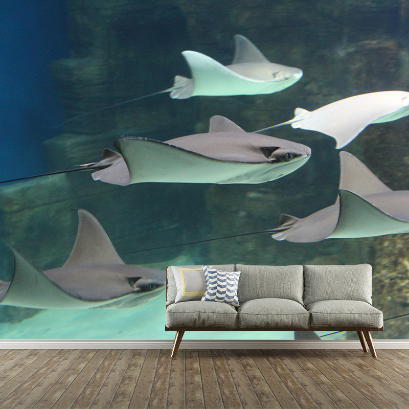 Fashionable Wall Mural Fish Patterned Living Room Wall Mural