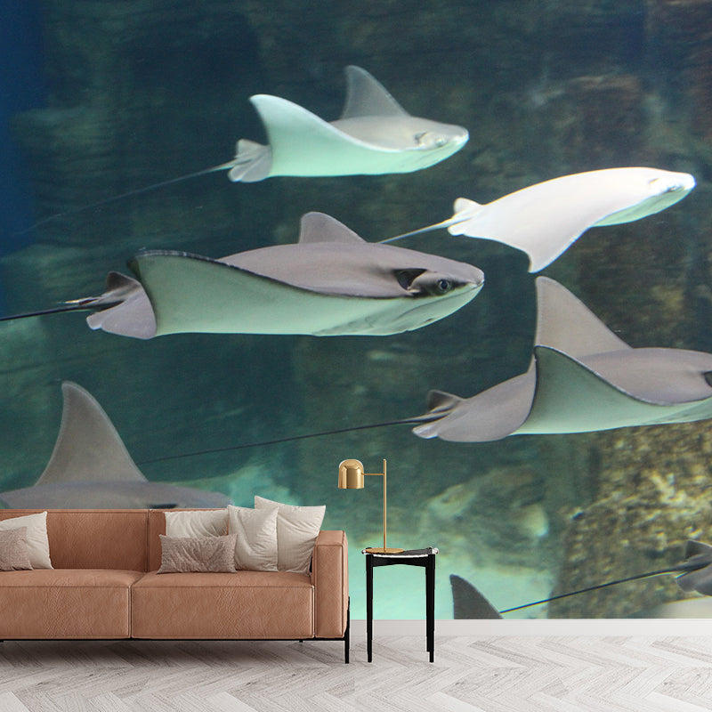 Fashionable Wall Mural Fish Patterned Living Room Wall Mural