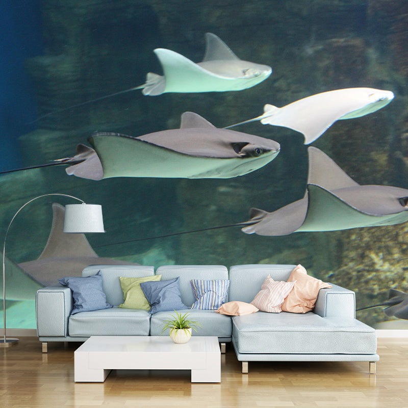 Fashionable Wall Mural Fish Patterned Living Room Wall Mural