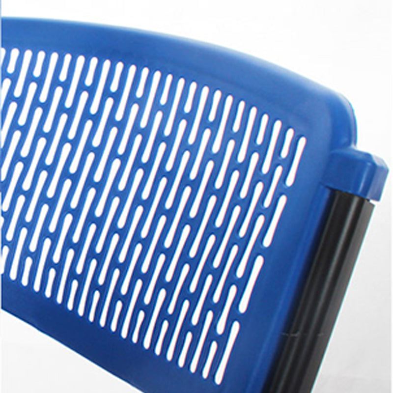 Modern Armless Conference Chair Plastic No Wheels Office Chair