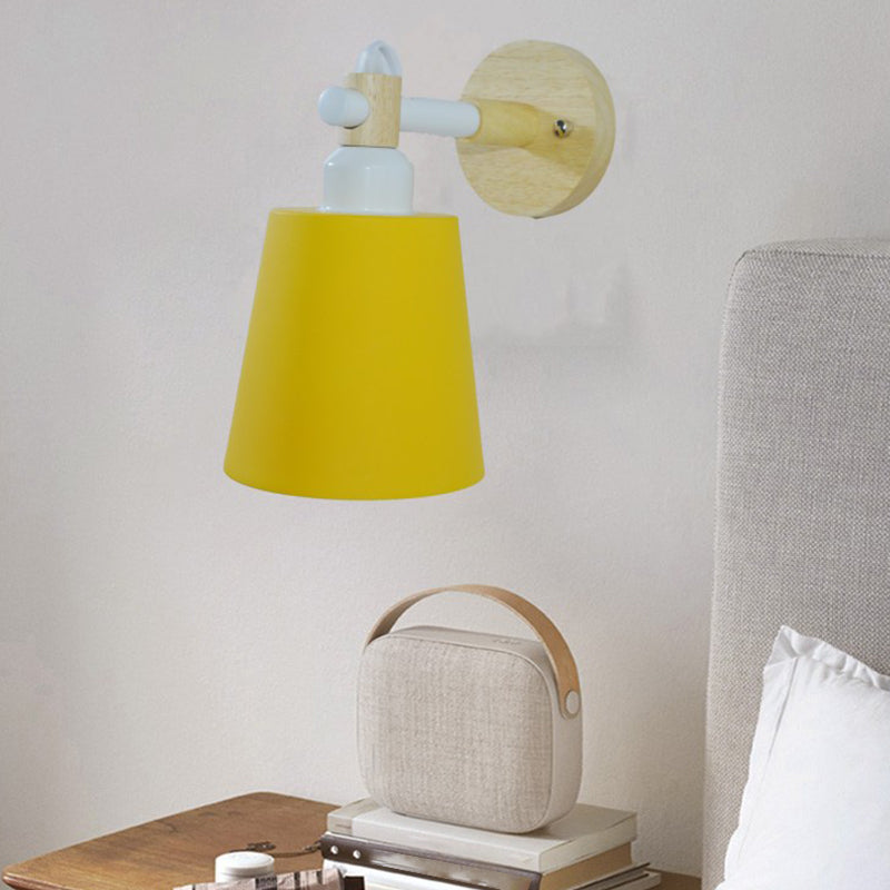 1-Light Flare Wall Light Sconce Modern Style Metal Wall Mounted Lights