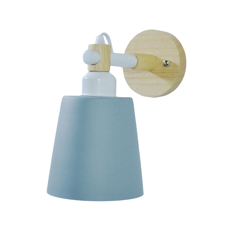 1-Light Flare Wall Light Sconce Modern Style Metal Wall Mounted Lights