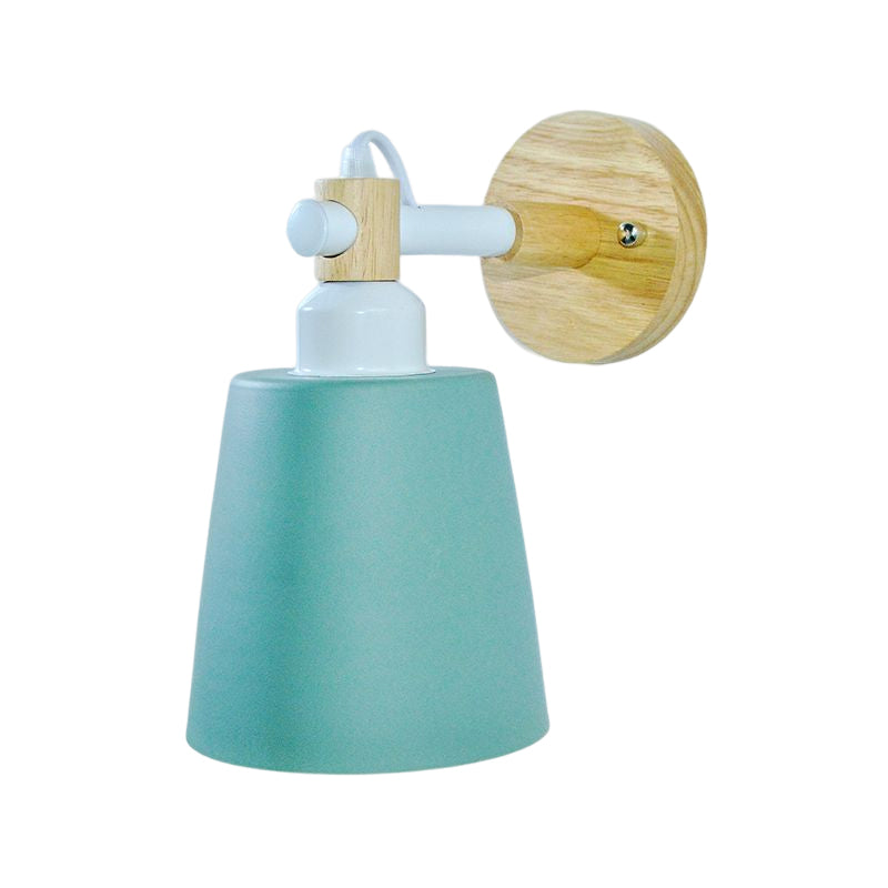 1-Light Flare Wall Light Sconce Modern Style Metal Wall Mounted Lights