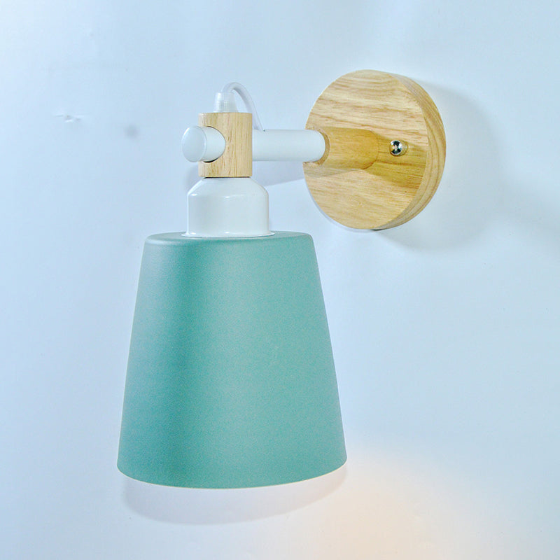 1-Light Flare Wall Light Sconce Modern Style Metal Wall Mounted Lights