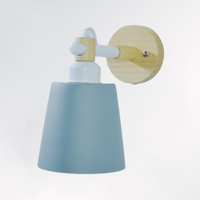 1-Light Flare Wall Light Sconce Modern Style Metal Wall Mounted Lights