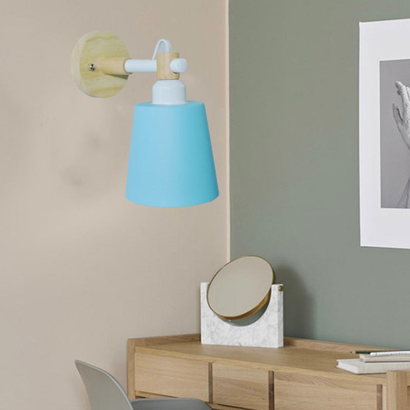1-Light Flare Wall Light Sconce Modern Style Metal Wall Mounted Lights