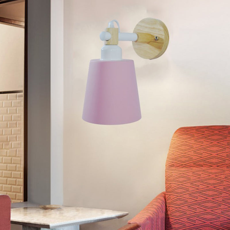 1-Light Flare Wall Light Sconce Modern Style Metal Wall Mounted Lights