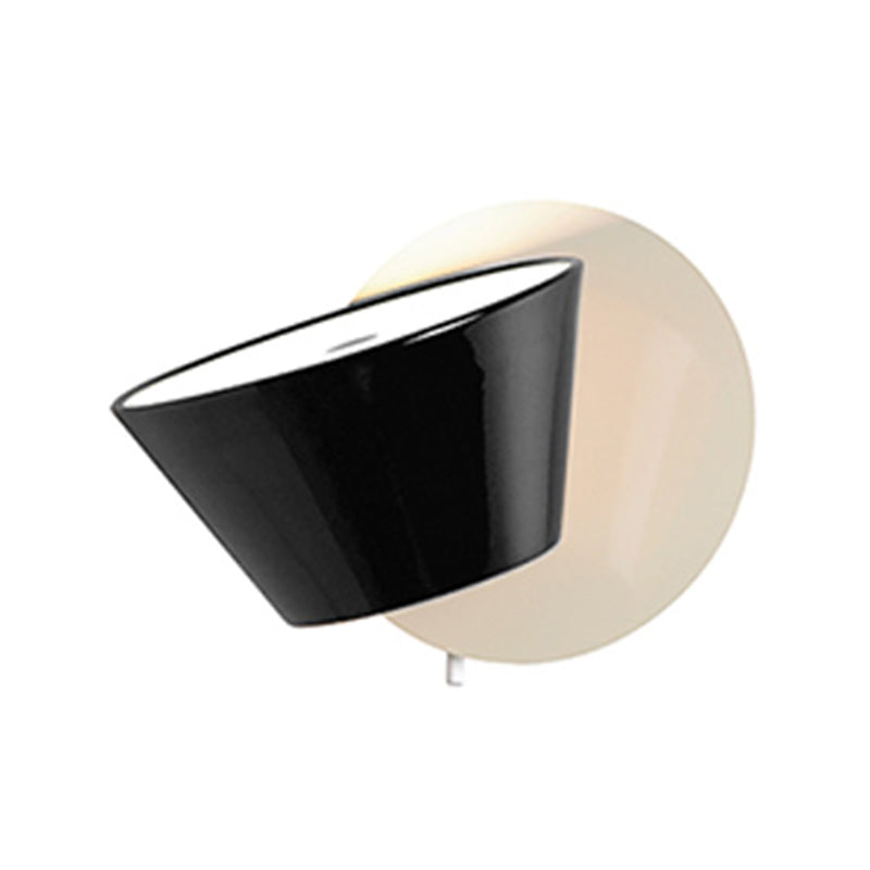 Nordic Style Aluminum Wall Light Circle Shape Rotatable Wall Lamp for Living Room