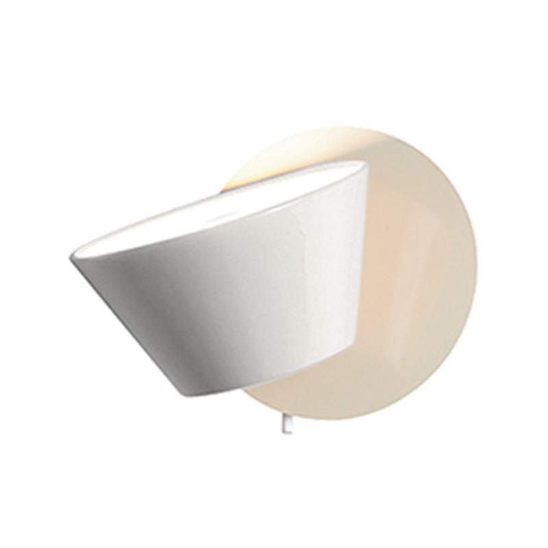 Nordic Style Aluminum Wall Light Circle Shape Rotatable Wall Lamp for Living Room