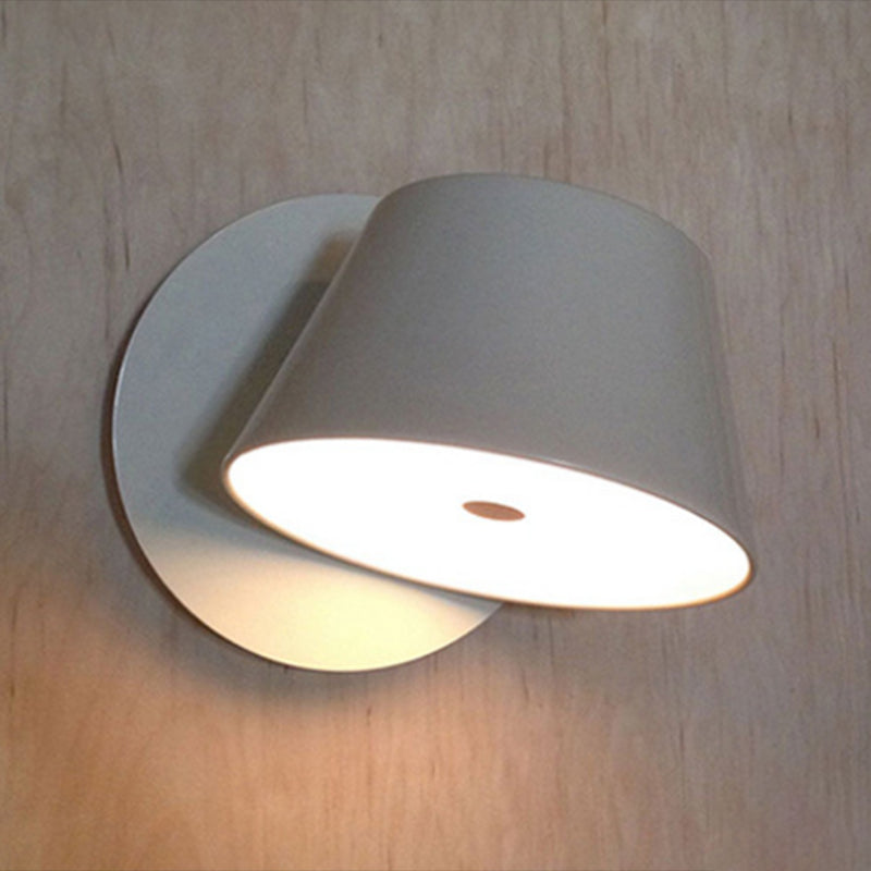 Nordic Style Aluminum Wall Light Circle Shape Rotatable Wall Lamp for Living Room
