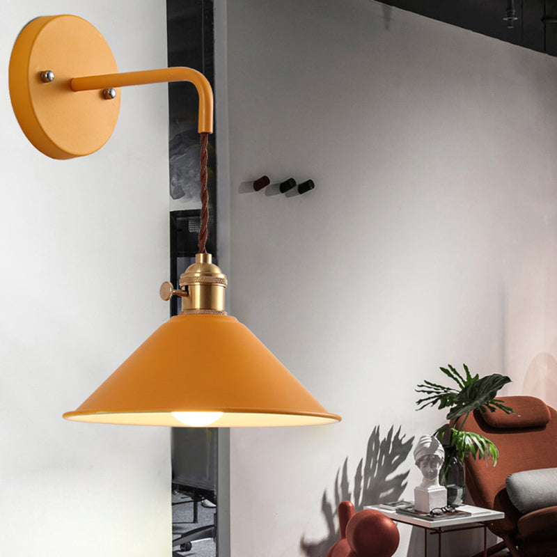 Modernism Macaron Wall Light Cone Shaded Lighting for Foyer Room