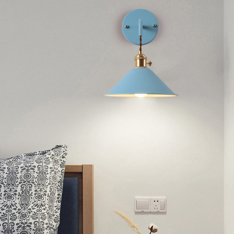 Modernism Macaron Wall Light Cone Shaded Lighting for Foyer Room