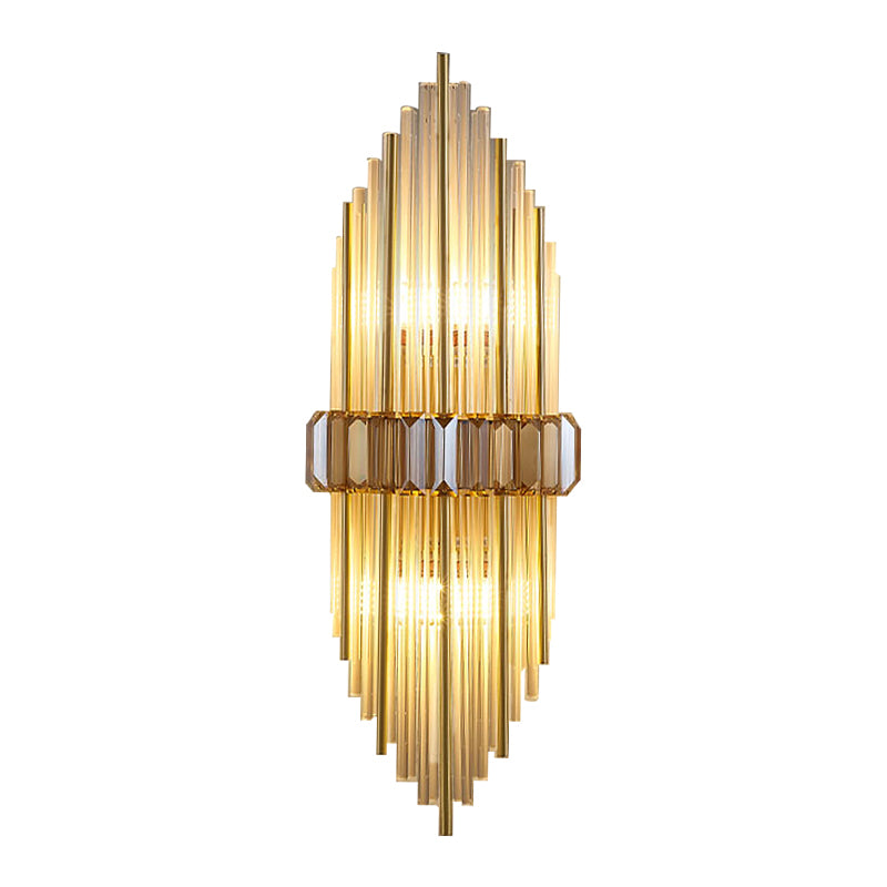 Crystal Geometric Shape Wall Light Modern 2-Lights Wall Light Sconce