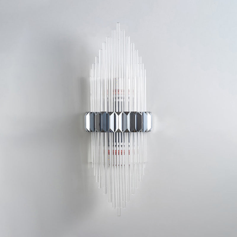 Crystal Geometric Shape Wall Light Modern 2-Lights Wall Light Sconce