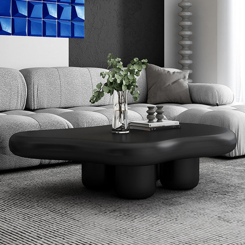 Solid Wood 4 Legs Coffee Table Minimalist Nordic Style Coffee Table