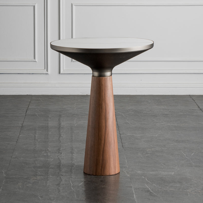 Slate Coffee Table Round Modern Minimalist Coffee Table for Living Room