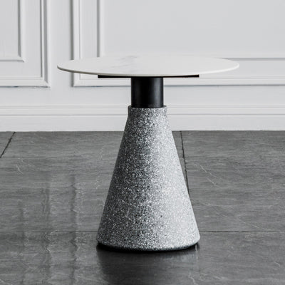 1 Slate Pedestal Coffee Table Round Modern Minimalist Coffee Table