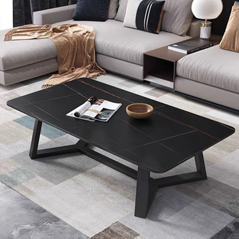 Slate Coffee Table Minimalist Rectangle Coffee Table for Living Room