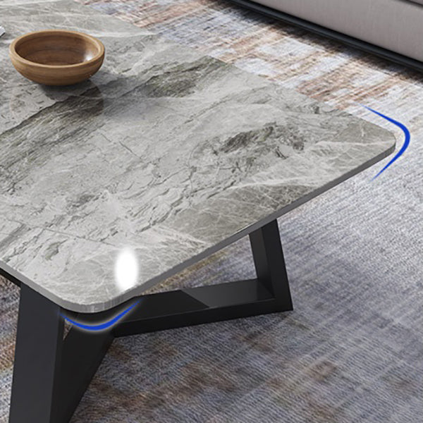 Slate Coffee Table Minimalist Rectangle Coffee Table for Living Room