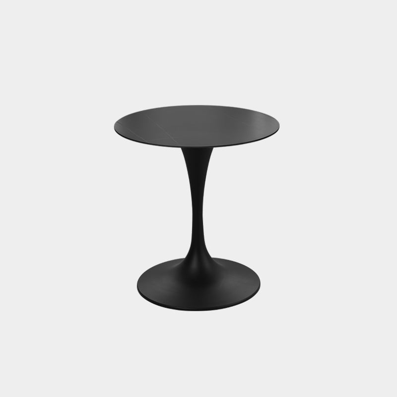 Mid-Century Modern Mental Coffee Table Round Top Shape Pedestal Coffee Table Set