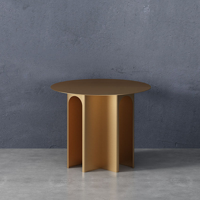 19.6"Tall Mid-Century Metal Round Top Side Table Pedestal End Table