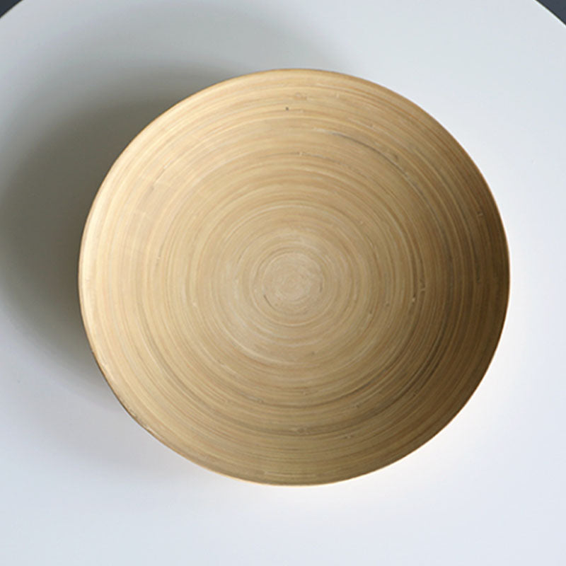 Nordic Style Round Solid Wood Table with Wooden Crossed Base Side Table