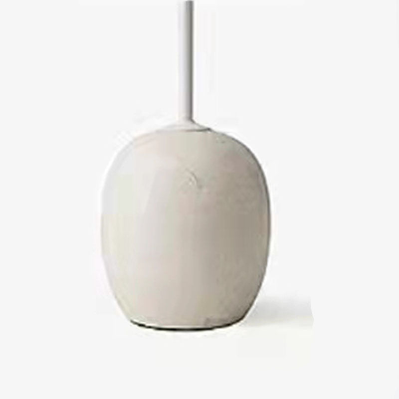 Mid-Century 17.7"/19.6" Metal Round Top Side Table Marble Pedestal End Table