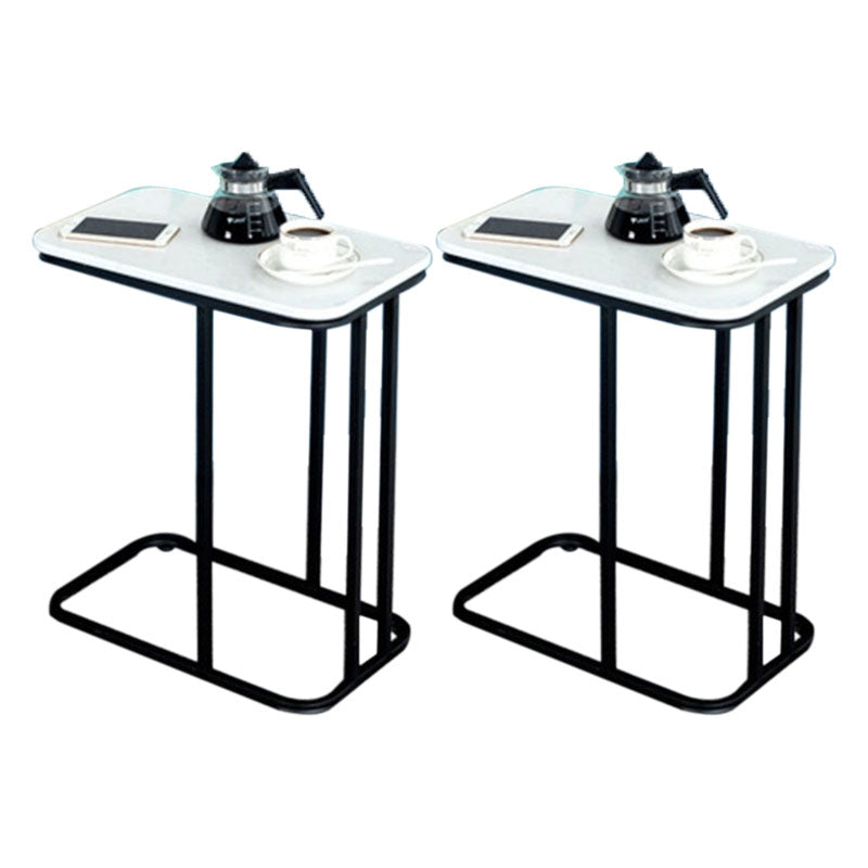 Medieval Modern Style Rectangular Metal Table Frame Side Table