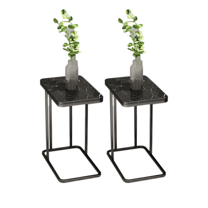 Medieval Modern Style Rectangular Metal Table Frame Side Table