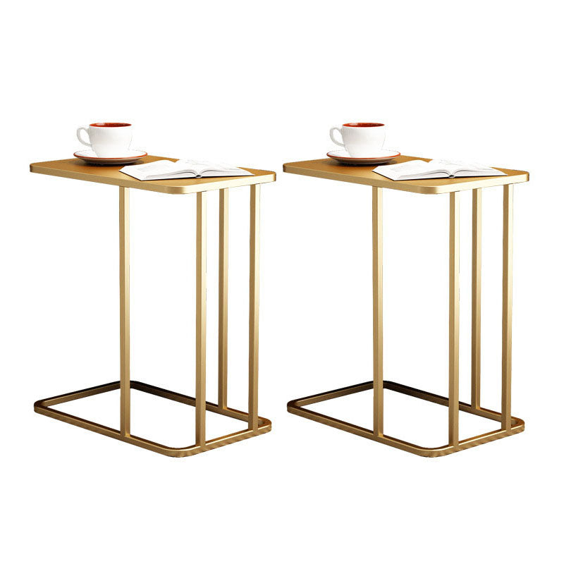 Medieval Modern Style Rectangular Metal Table Frame Side Table